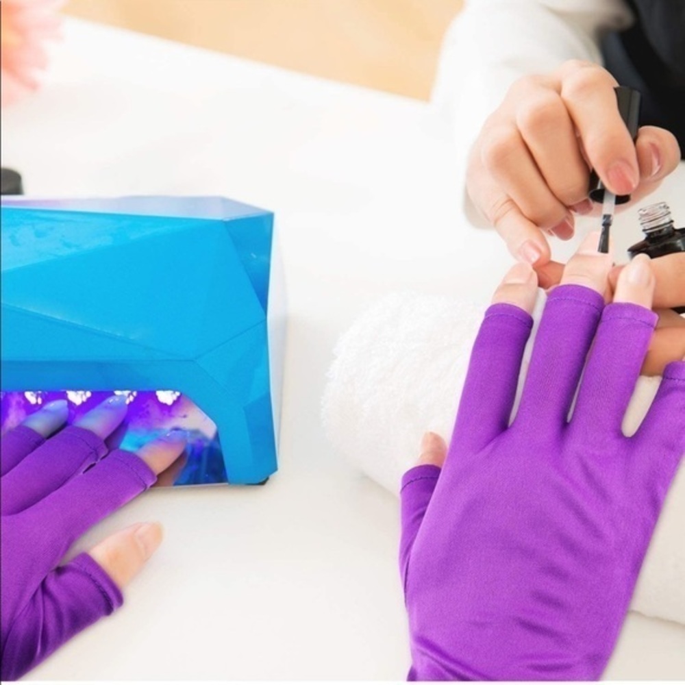 🆕 UV Shield Glove Gel Manicures Glove Anti UV Fingerless Gloves Protect Hands